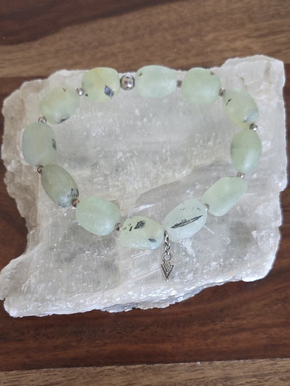Silpada B1798 Retired Prehnite Stretch Bracelet